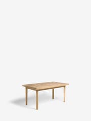 Light Natural Hayford Oak Effect Chevron Extending 6 to 8 Seater Dining Table - Image 8 of 10