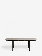 Grey Bronx Oak Effect Pill Shape Dining Table - Image 8 of 10