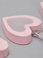 glow Pink Love Heart Wood String Lights - Image 3 of 5