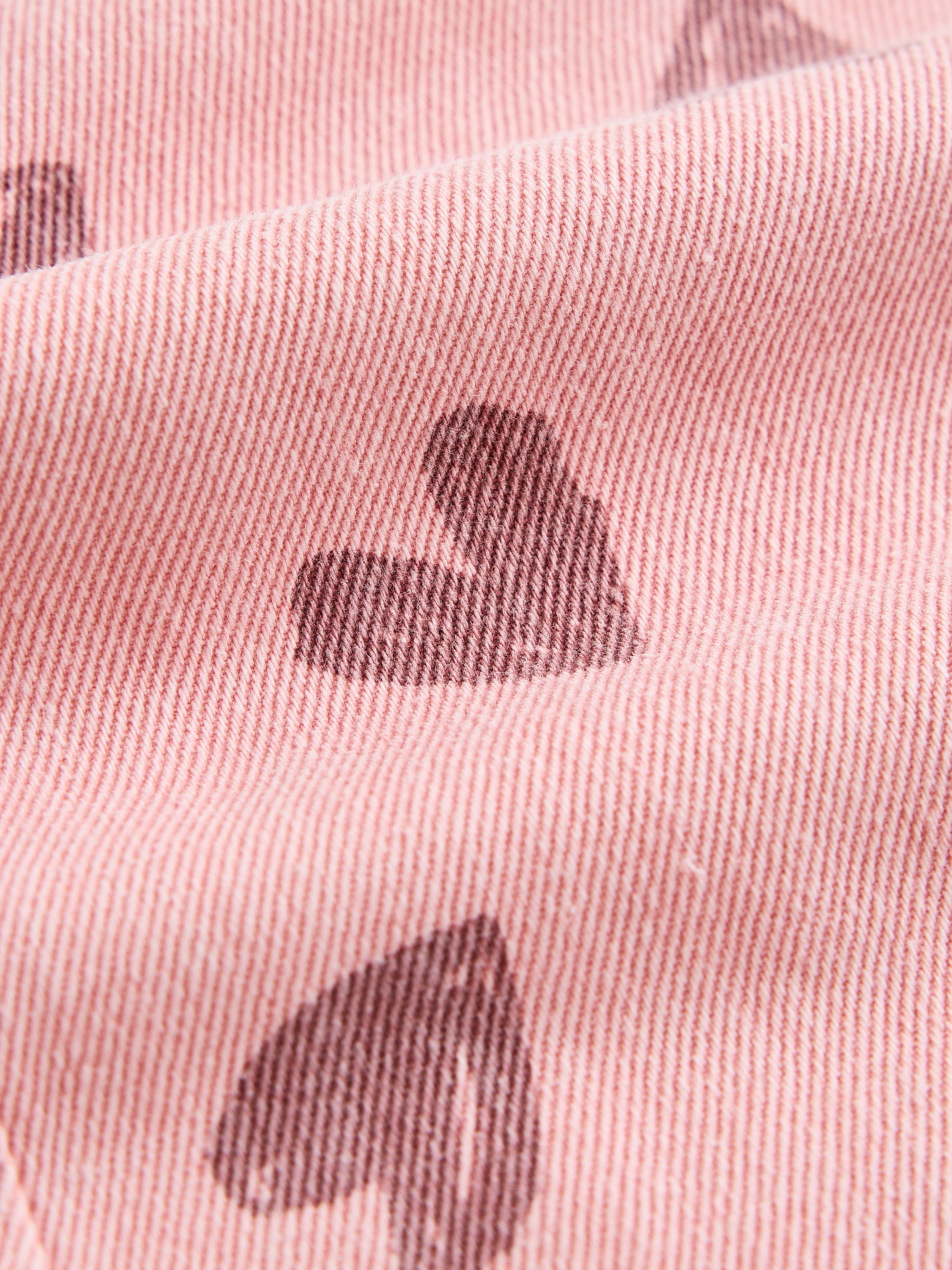 Buy Pink Heart Print Wide Leg Jeans (3-16yrs) from Next Ireland