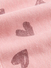 Pink Heart Print Wide Leg Jeans (3-16yrs) - Image 3 of 4