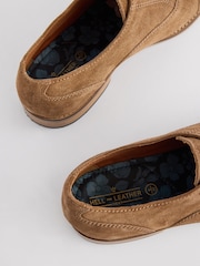 Stone Suede Contrast Sole Toecap Shoes - Image 5 of 6