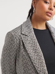 Simply Be Grey Salt and Pepper Slim Column Coat - Image 4 of 4