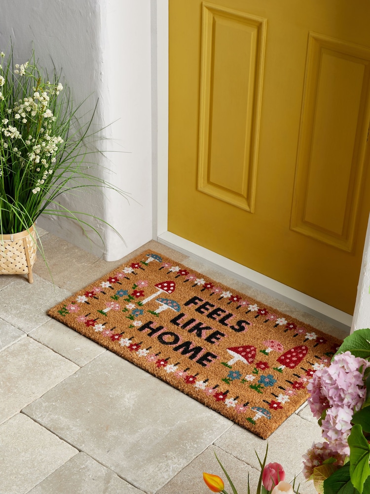 Cath Kidston Feels Like Home Slogan Doormat - Image 1 of 4 Cath Kidston Feels Like Home Slogan Doormat - Image 1 of 4