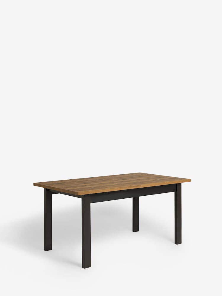 Dark Bronx Oak Effect Rectangle 6 to 8 Seater Extending Dining Table - Image 8 of 8