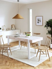 White Jefferson Pine Dining Table - Image 1 of 9