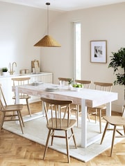 White Jefferson Pine Dining Table - Image 2 of 9