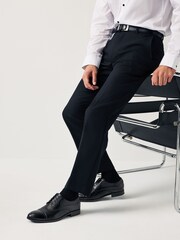 Black Leather Embossed Brogues Shoes - Image 1 of 8