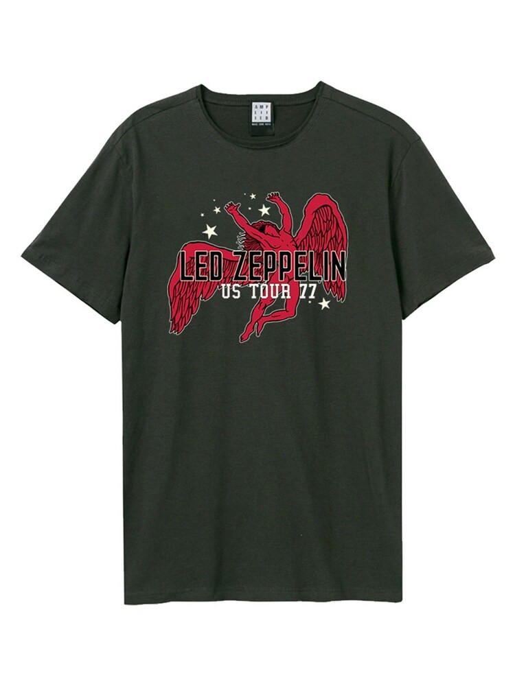 Amplified Green 100% Cotton Led Zeppelin US Tour 77 T-Shirt - Image 2 of 2