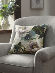 Mauve Purple 50 x 50cm Modern Peony Printed Cushion - Image 1 of 6
