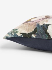 Mauve Purple 50 x 50cm Modern Peony Printed Cushion - Image 2 of 6