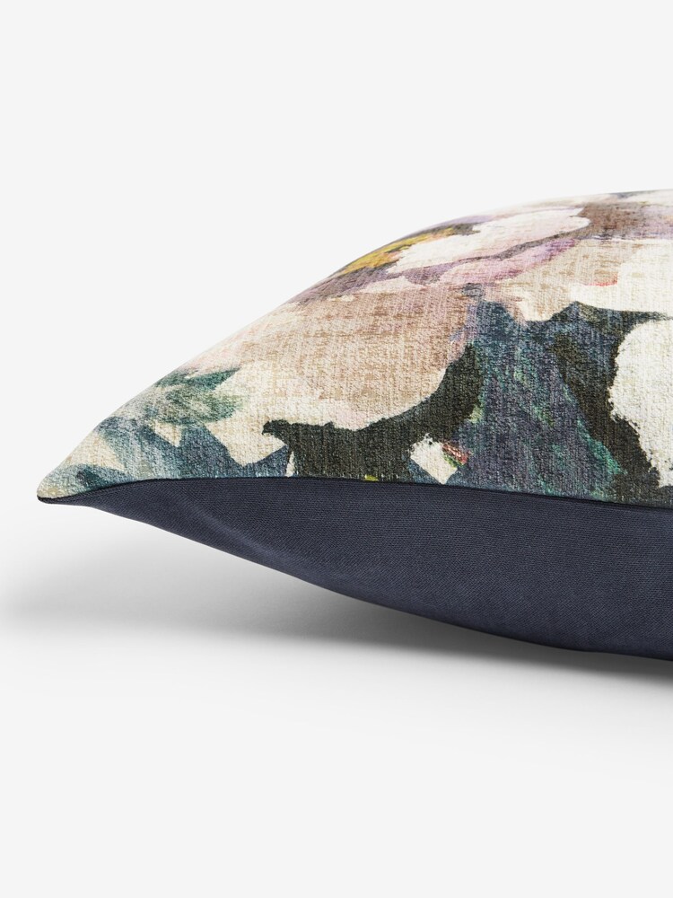 Mauve Purple 50 x 50cm Modern Peony Printed Cushion - Image 2 of 6 Mauve Purple 50 x 50cm Modern Peony Printed Cushion - Image 2 of 6