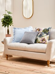 Mauve Purple 50 x 50cm Modern Peony Printed Cushion - Image 3 of 6