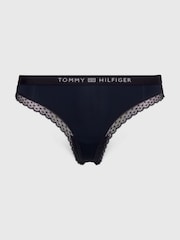 Tanga din dantela cu logo tonal Tommy Hilfiger - Image 4 of 4