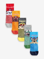 PAW Patrol License Character Cotton Rich Socks 5 Pack - Image 1 of 8