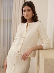 Lipsy pletena jopica z gumbi  Co-Ord - Slika 1 iz 4