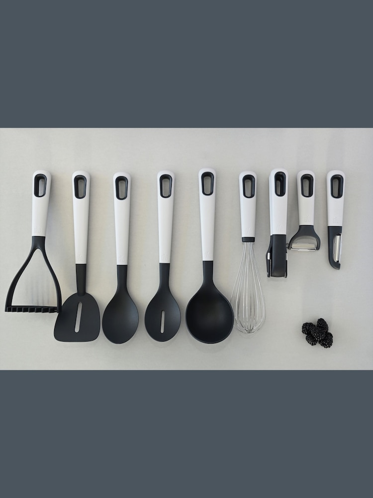 eKu Set of 9 Grey Kitchen Utensils - Image 3 of 3