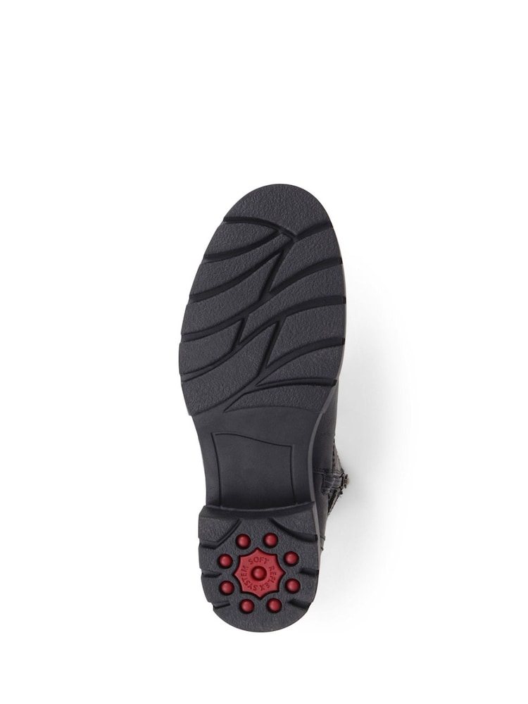 Pavers Black Pavers Chunky Buckle Detail Black Ankle Boots - Image 4 of 5