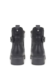 Pavers Black Pavers Chunky Buckle Detail Black Ankle Boots - Image 5 of 5