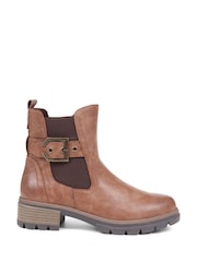 חום - Jones Bootmaker Relife מאת Pavers Chunky Buckle Detail מגפונים חומים - Image 1 of 5