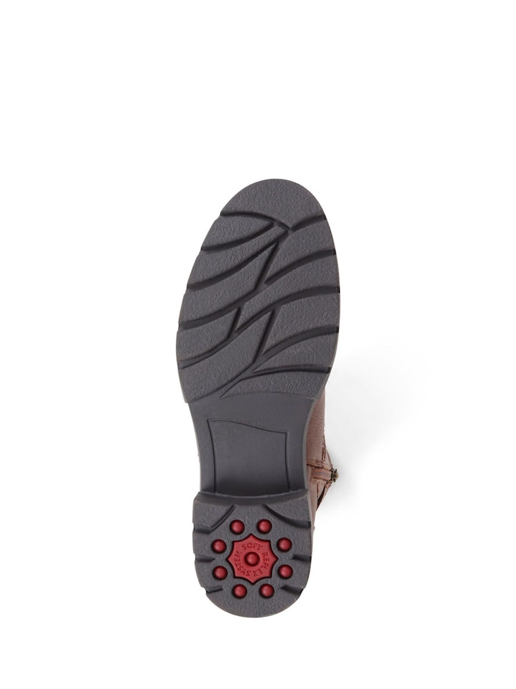 חום - Jones Bootmaker Relife מאת Pavers Chunky Buckle Detail מגפונים חומים - Image 5 of 5