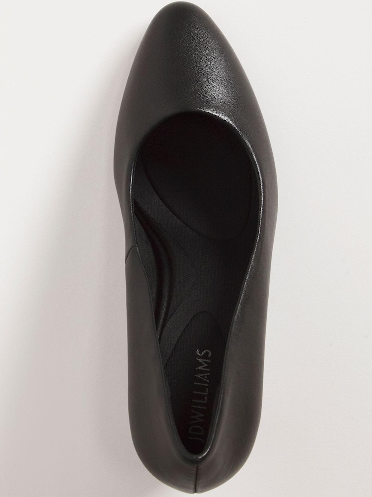 JD Williams Black Soft Super Comfort Flexible Court Shoes In Extra Wide Fit - Image 8 of 8 JD Williams Black Soft Super Comfort Flexible Court Shoes In Extra Wide Fit - Image 8 of 8
