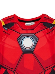 Vanilla Underground Red Boys Marvel Iron Man Short 100% Cotton Pyjamas - Image 6 of 7