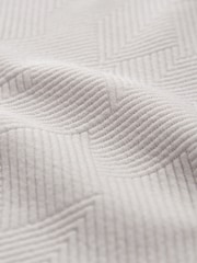 Light Grey Quilted Textured Relaxed Fit T-Shirt - Image 8 of 8