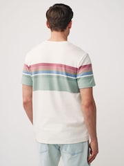 Ecru/Pastel Block 100% Cotton T-Shirt - Image 3 of 6