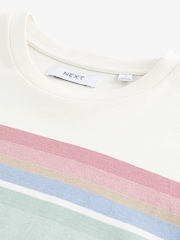 Ecru/Pastel Block 100% Cotton T-Shirt - Image 5 of 6