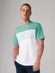 Sage Green Regular Fit Block 100% Cotton T-Shirt - Image 1 of 7