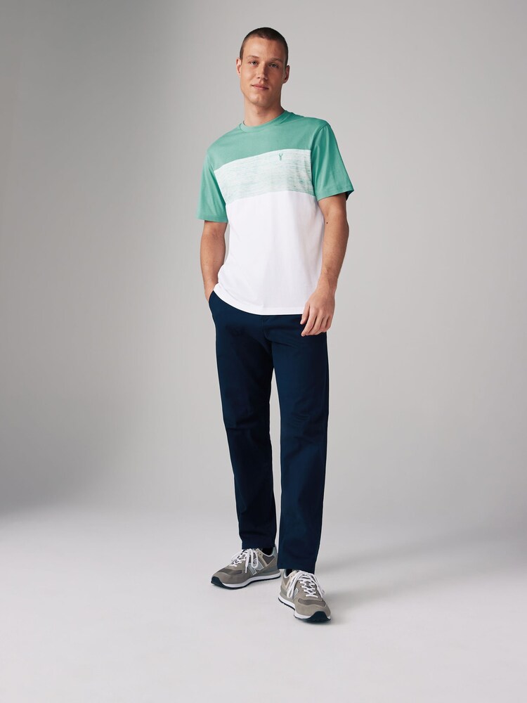 Sage Green Regular Fit Block 100% Cotton T-Shirt - Image 2 of 7