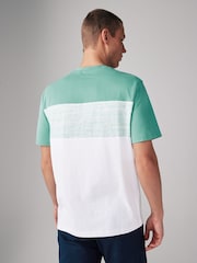 Sage Green Regular Fit Block 100% Cotton T-Shirt - Image 3 of 7