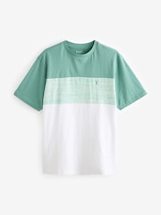 Sage Green Regular Fit Block 100% Cotton T-Shirt - Image 5 of 7