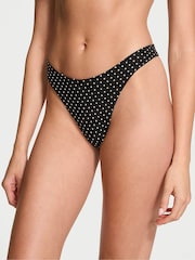 Victoria's Secret Black Dots Thong Knickers - Image 1 of 3