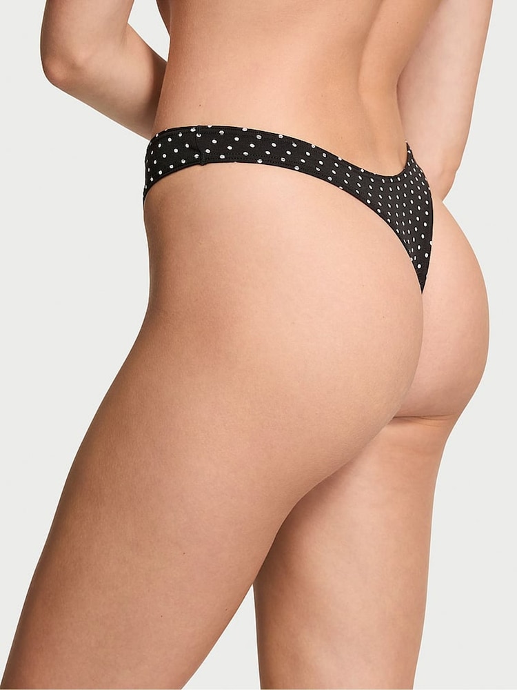 Victoria's Secret Black Dots Thong Knickers - Image 2 of 3