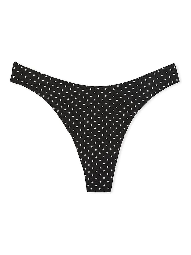 Victoria's Secret Black Dots Thong Knickers - Image 3 of 3