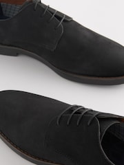 Black Leather Smart Casual Derby Shoes - Image 5 of 7
