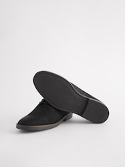 Black Leather Smart Casual Derby Shoes - Image 7 of 7