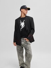 HUGO Dog Graphic Print Regular Fit T-Shirt - Image 3 of 5