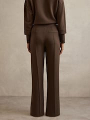 Reiss Chocolate Bernie Wide Leg Joggers - Image 5 of 6