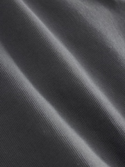 Charcoal Grey Straight Fit Belted Textured 5 Pocket Trousers - Image 11 of 11