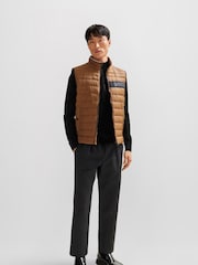 BOSS Black Quarter Zip Premium Knitted 100% Cotton Jumper - Image 3 of 5
