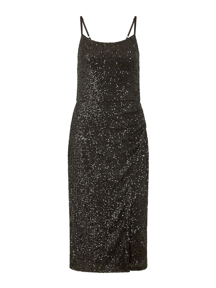 Mela Figurbetontes Midi-Wickelkleid mit Pailletten - Bild 5 von 5 Mela Figurbetontes Midi-Wickelkleid mit Pailletten - Bild 5 von 5