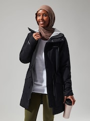 Berghaus Black Womens Foxghyll Hooded Waterproof Parka - Image 3 of 6