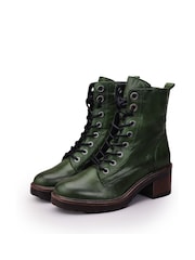 Moda In Pelle Bellzie Lace Up Leather Ankle Boots - Image 3 of 5