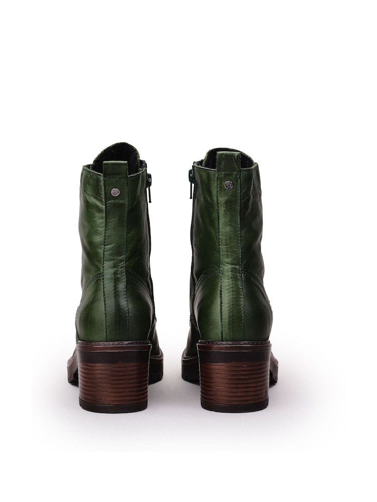 Moda In Pelle Bellzie Lace Up Leather Ankle Boots - Image 5 of 5