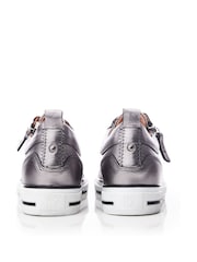 Moda in Pelle Brayleigh Hidden Wedge Trainers With Contrast Counter and Tassle Z - Image 3 of 4