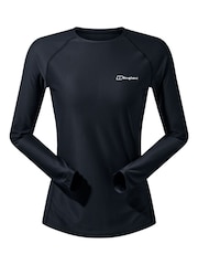 Berghaus Black 24/7 Womens Crew Long Sleeve Tech T-Shirt - Image 11 of 15