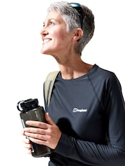 Berghaus Black 24/7 Womens Crew Long Sleeve Tech T-Shirt - Image 9 of 15